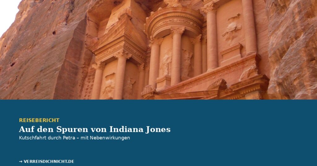 Kutschfahrt Petra Siq – Frontalansicht der Schatzkammer Al-Khazneh in Petra